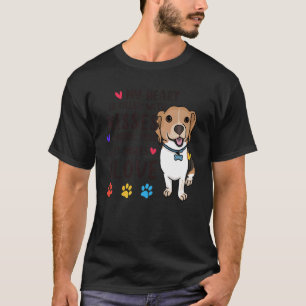 Mein Herz ist gefüllt mit Küssen und Liebe Beagle T-Shirt