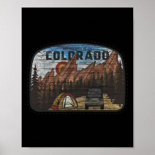 Mein Herz ist im Colorado Rocky Mountains Skifahre Poster