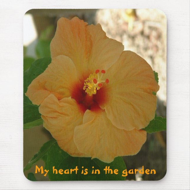 Mein Herz ist im Garten Mousepad (Vorne)
