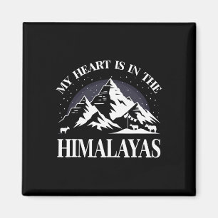 Mein Herz ist im Himalaya Himalaya Berg Sou Magnet