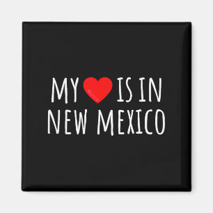 Mein Herz ist in New Mexico Süße amerikanische Sta Magnet