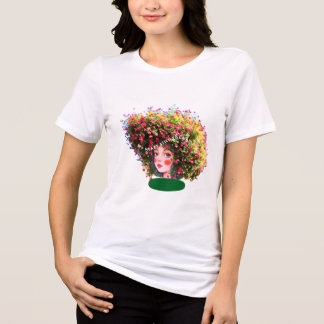 Mein Herz ist noch jung – Künstlerischer Baum Haar Tri-Blend Shirt