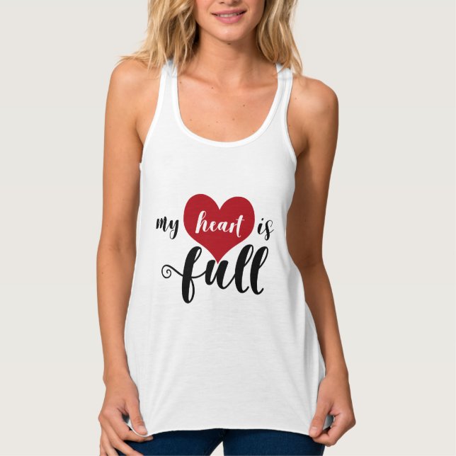 Mein Herz ist voll Tank Top (Vorderseite)