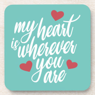 Mein Herz ist, wo immer du Valentine bist   UNTERS Getränkeuntersetzer