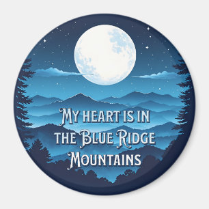 Mein Herz liegt im Magnet der blauen Ridge Mountai