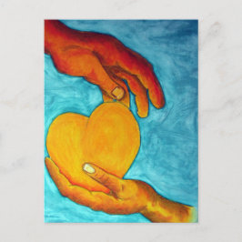 Mein Herz liegt in deinen Händen Postkarte