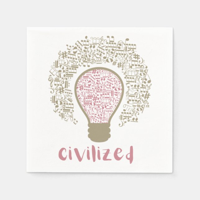 Mein Herz Lumi Classic Civilized Art Design für Mu Serviette (Vorderseite)