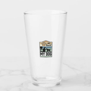 Mein Herz Mein Hund Vintage Gravur Hunde Liebhaber Glas