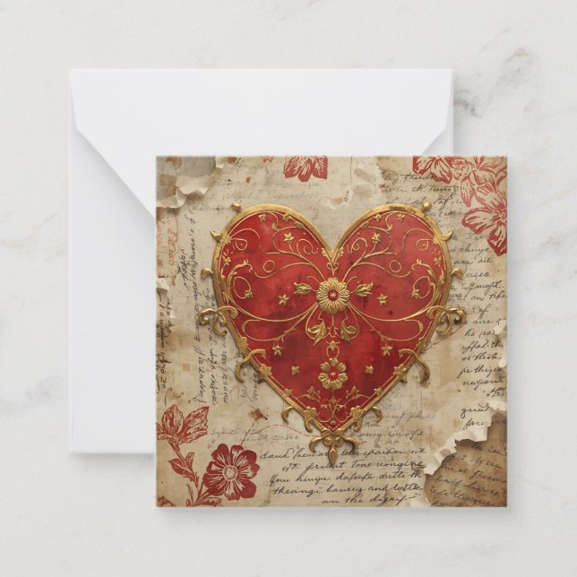 Mein Herz  Mitteilungskarte (Vorderseite)