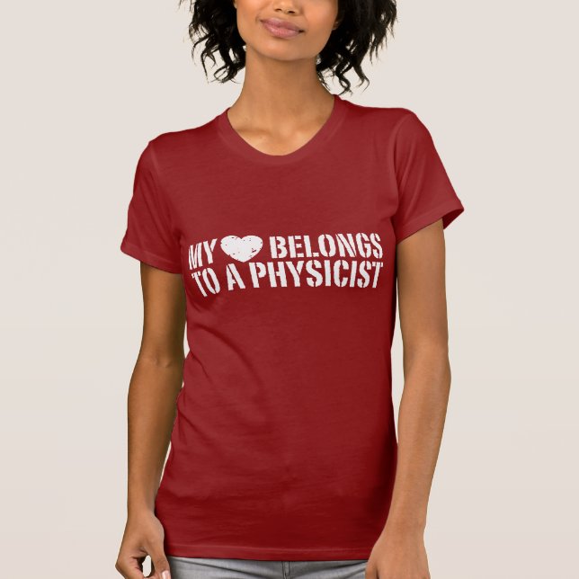 Mein Herz Physiker T-Shirt (Vorderseite)