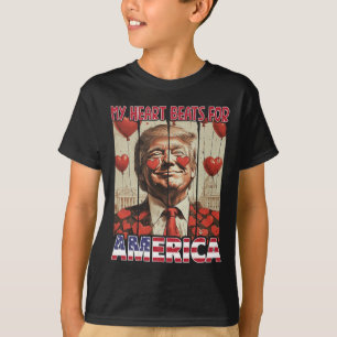 Mein Herz schlägt für Amerika Trump Valentinstag 5 T-Shirt