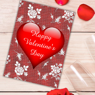 Mein Herz schlägt für dich Valentine Karte