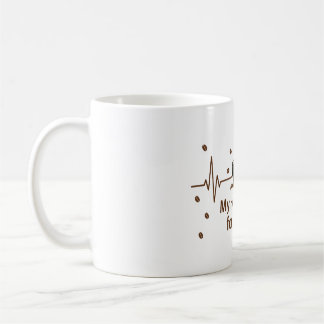Mein Herz schlägt für Kaffee-Tasse Kaffeetasse