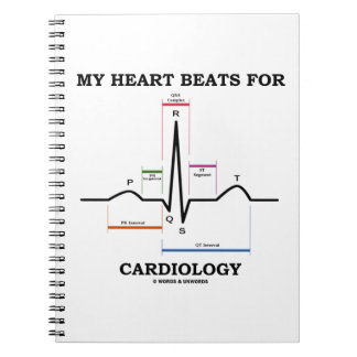 Mein Herz schlägt für Kardiologie (EKG / EKG) Notizblock