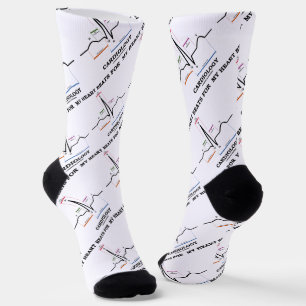 Mein Herz schlägt für kardiologische Elektrokardio Socken