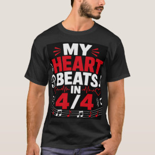 Mein Herz schlägt im 4/4-Takt T-Shirt