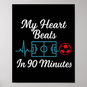 Mein Herz schlägt in 90 Minuten Fußballfan-Novität Poster