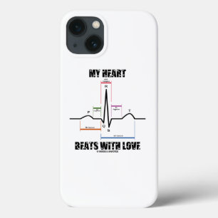 Mein Herz schlägt mit Liebe EKG Case-Mate iPhone Hülle