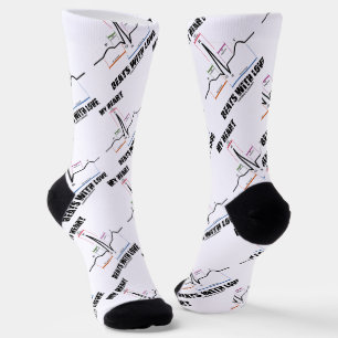 Mein Herz schlägt mit Liebe EKG Socken