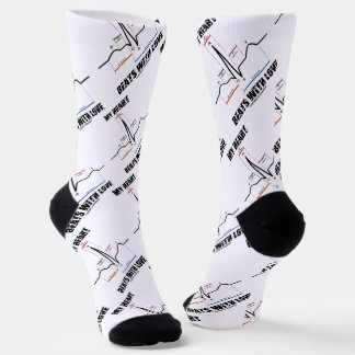 Mein Herz schlägt mit Liebe EKG Socken
