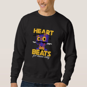 Mein Herz schlägt nur für Musik Nur Musikliebhaber Sweatshirt