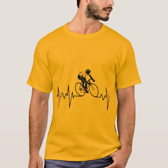 Mein Herz schlägt zum Radfahren T - Shirt (Vorderseite)