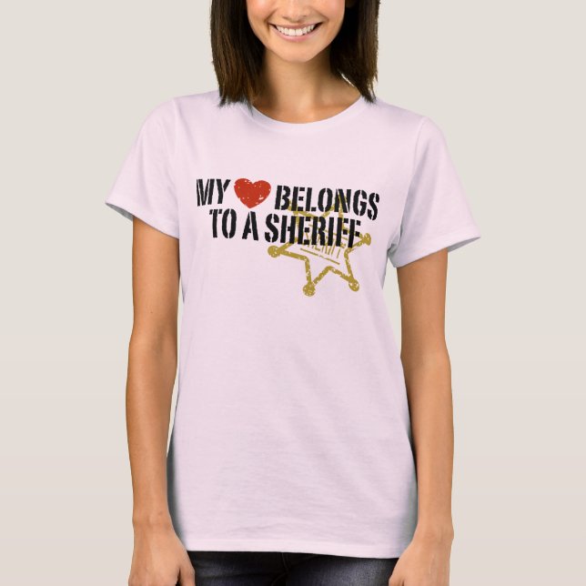 Mein Herz Sheriff T-Shirt (Vorderseite)