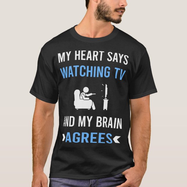 Mein Herz sieht fern T-Shirt (Vorderseite)