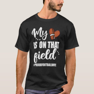 Mein Herz steht auf der Ehefrau des Fundus Footbal T-Shirt