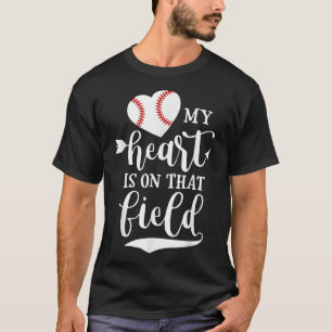 Mein Herz steht auf der Field Baseball Softball Ma T-Shirt