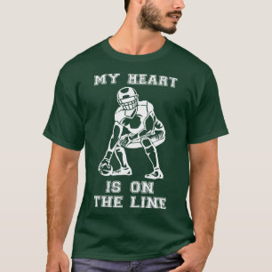 Mein Herz steht auf der Linie Offensive Lineman II T-Shirt