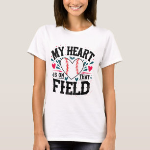 Mein Herz steht auf diesem Shirt Baseball-T-Shir