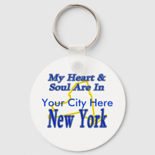 Mein Herz u. Soul sind in New York Schlüsselanhänger