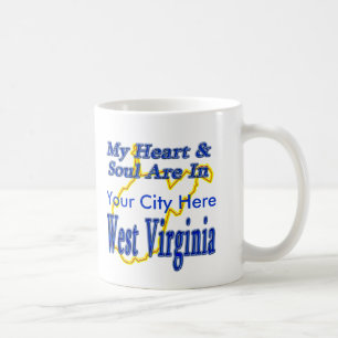 Mein Herz u. Soul sind in West Virginia Kaffeetasse