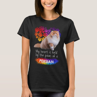 Mein Herz wird von den Paws einer persischen Katze T-Shirt