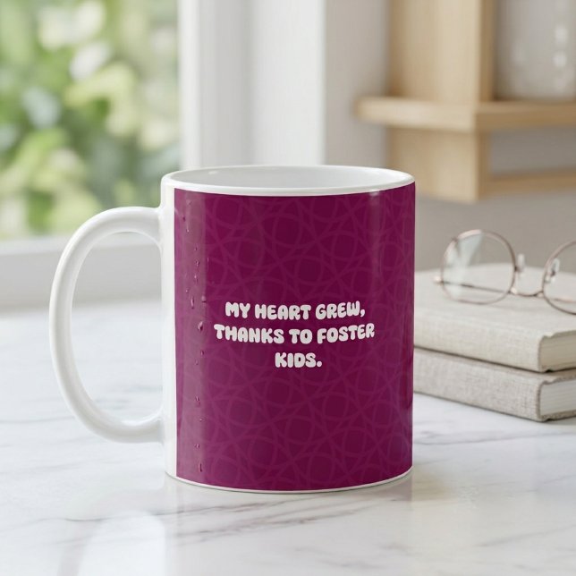 Mein Herz wuchs dank Pflegekindern Design Kaffeetasse (Von Creator hochgeladen)