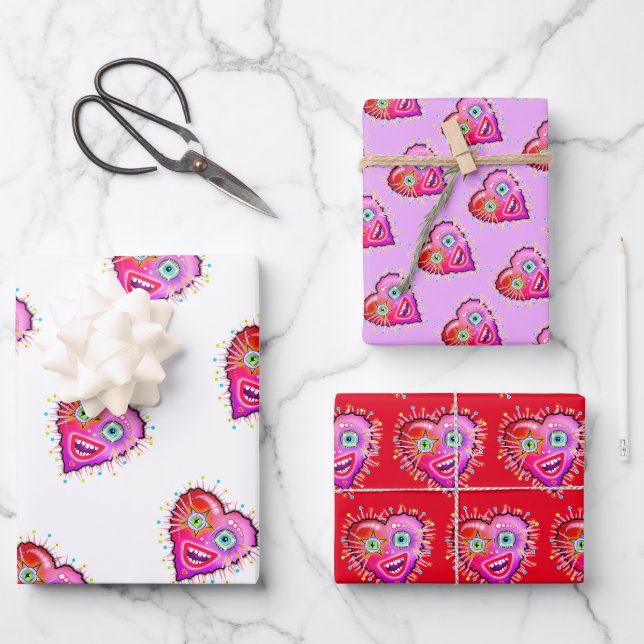 MEIN HERZEN WIRD LANGSAM SCHLIESSEN GESCHENKPAPIER SET (Vorderseite)