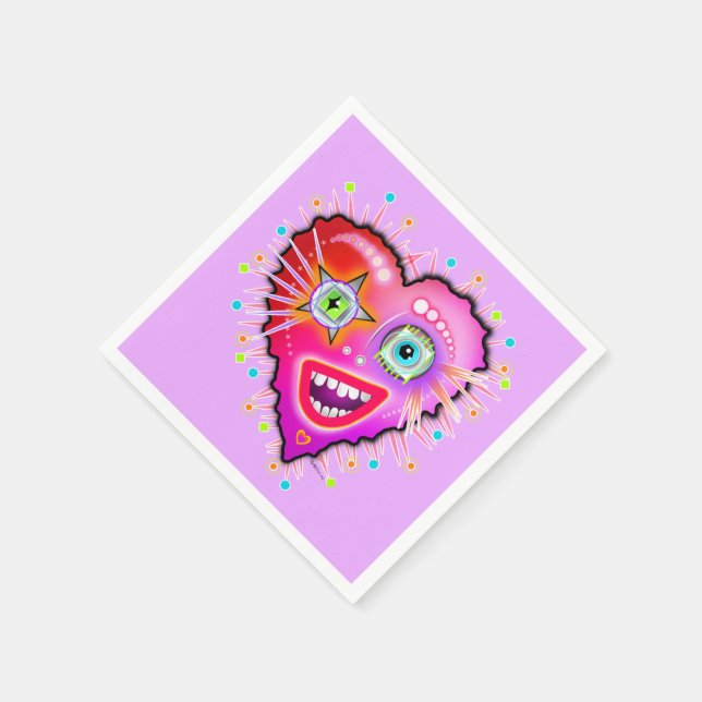 MEIN HERZEN WIRD LANGSAM SCHLIESSEN SERVIETTE (Ecke)