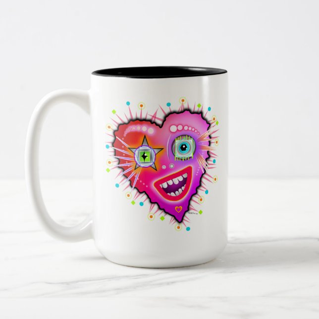 MEIN HERZEN WIRD LANGSAM SCHLIESSEN ZWEIFARBIGE TASSE (Links)