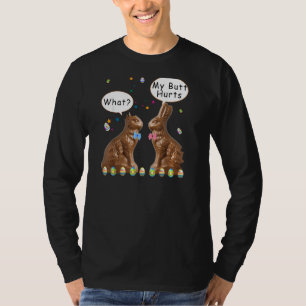Mein Hintern tut Schokolade zu Ostern Witziger Pul T-Shirt