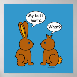 Mein Hintern tut weh! -Was ist? Poster