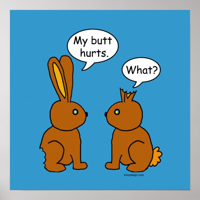 Mein Hintern tut weh! -Was ist? Poster (Vorne)