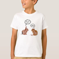 Mein Hintern verletzt Häschen-Kinderweiß-T - Shirt