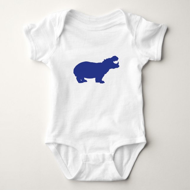 Mein Hippo Baby Strampler (Vorderseite)