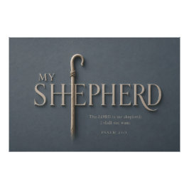 MEIN HIRTE | Psalm 23:1 Christlich Fotodruck