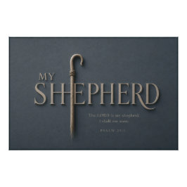 MEIN HIRTE | Psalm 23:1 Christlich Poster