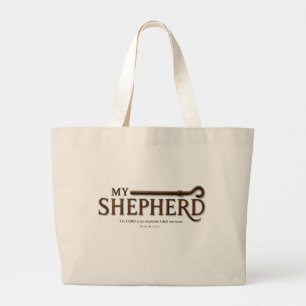 MEIN HIRTE Psalm 23:1 Schrift Jumbo Stoffbeutel