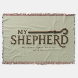 MEIN HIRTE | Sanfte Salbei | Psalm 23:1 Wurfdecke Decke