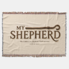 MEIN HIRTE | Warmes Creme | Psalm 23:1 Wirf Decke