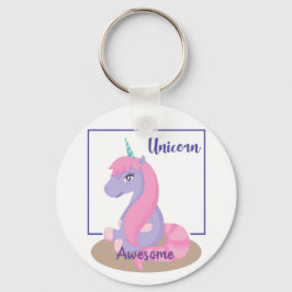 Mein Hübscher Kleiner Einhorn Individuelle Name Sc Schlüsselanhänger